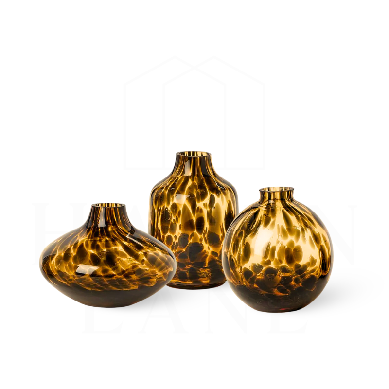 Tortoise Print Vase, assorted