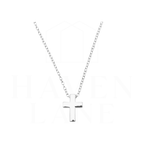 Anniston Silver Cross Necklace, 16" w/2" extender