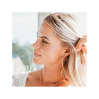 Berkley Silver Braided Hoops