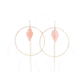 Dakota Rose Arrowhead Earrings