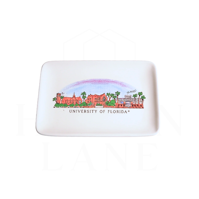 Florida Skyline Ceramic Trinket Tray
