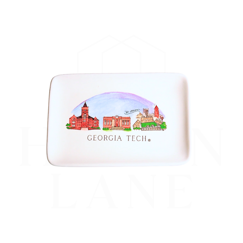 Georgia Tech Skyline Ceramic Trinket Tray
