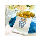 Ginger Jar, White (Blue/Gold)
