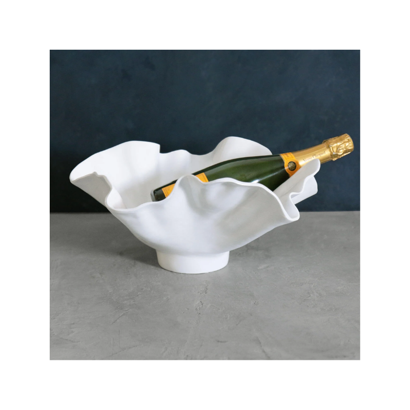 VidaBloom Wine Bucket, white