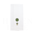 Towel, Herb Topiary, White (Green)