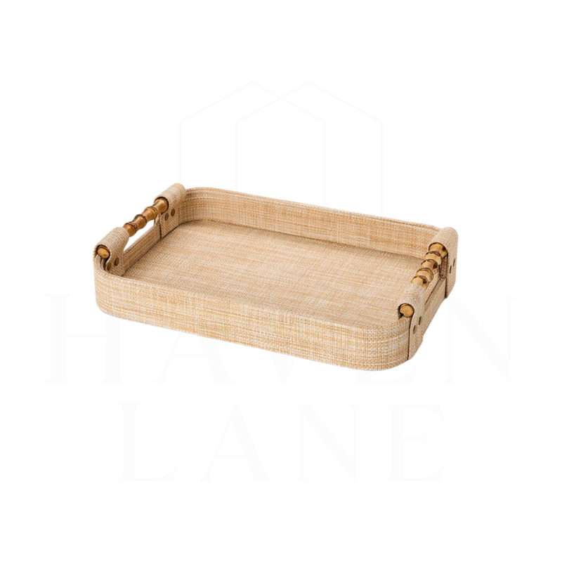 Natural Grass Rectangle Tray, Small