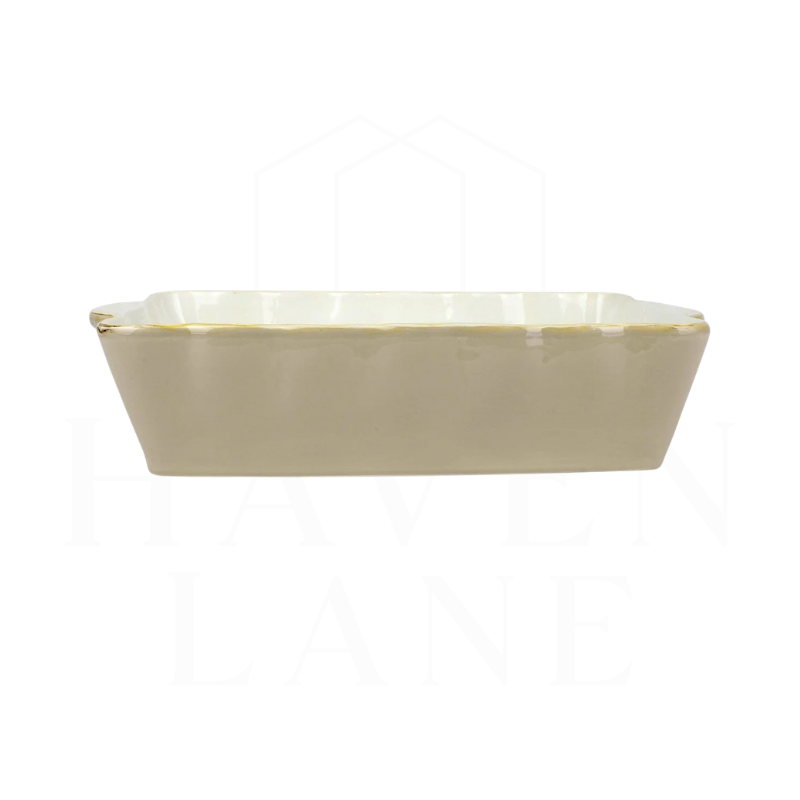 Italian Bakers Cappuccino Medium Rectangular Baker