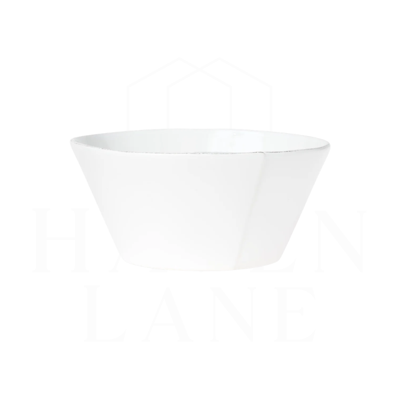 Vietri Lastra White Large Stacking Serving Bowl