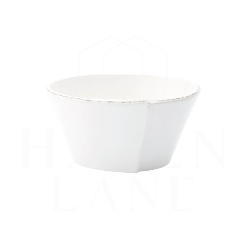Lastra White Stacking Cereal Bowl