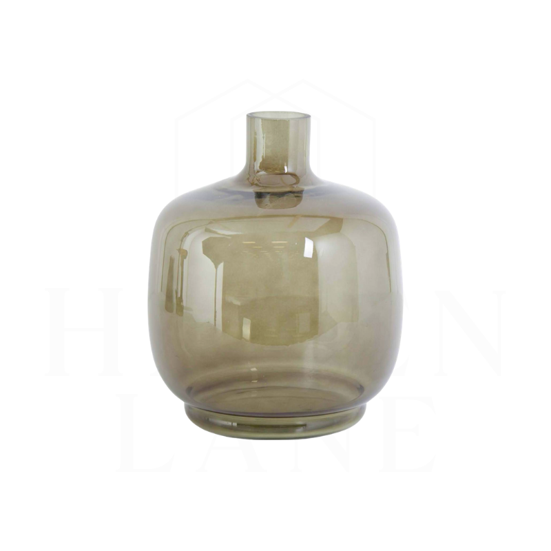 Green Transparent Glass Vase
