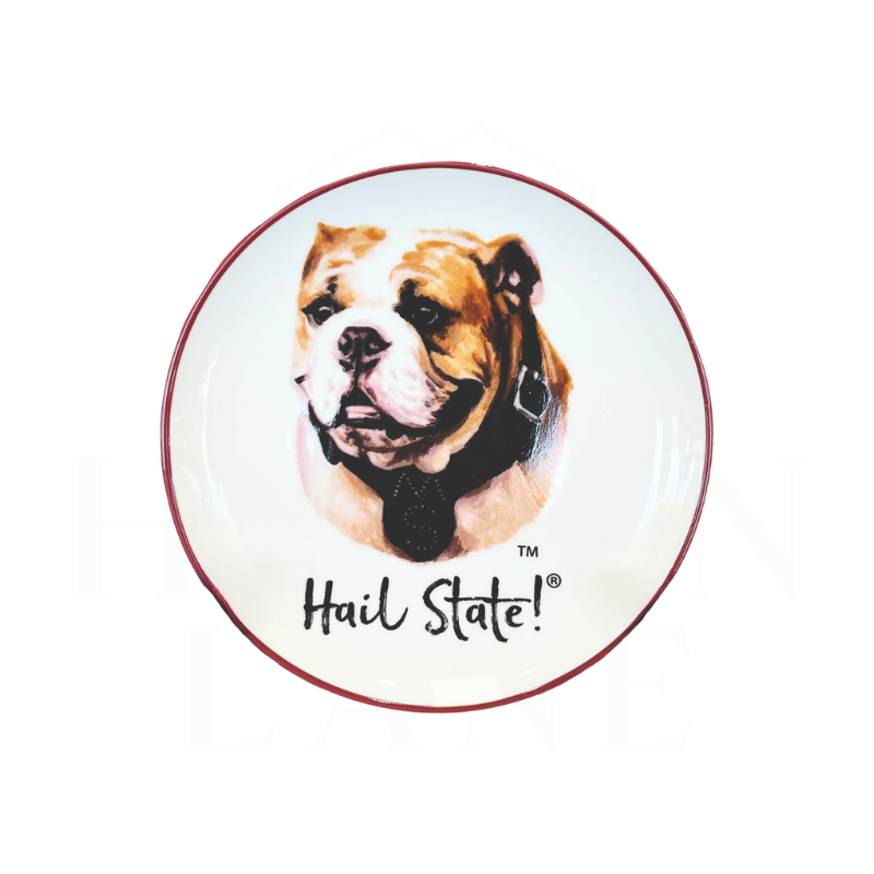 Miss State Mascot Ceramic Trinket Tray