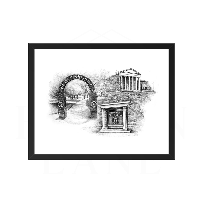 Ole Miss Campus 11x14 Prints