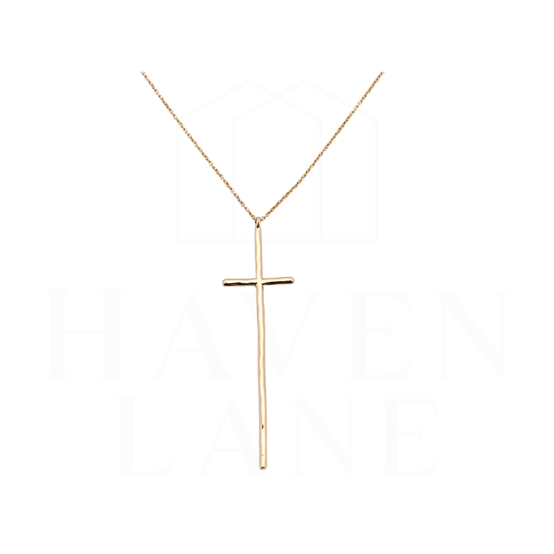 Peyton Cross Necklace, 14.5"