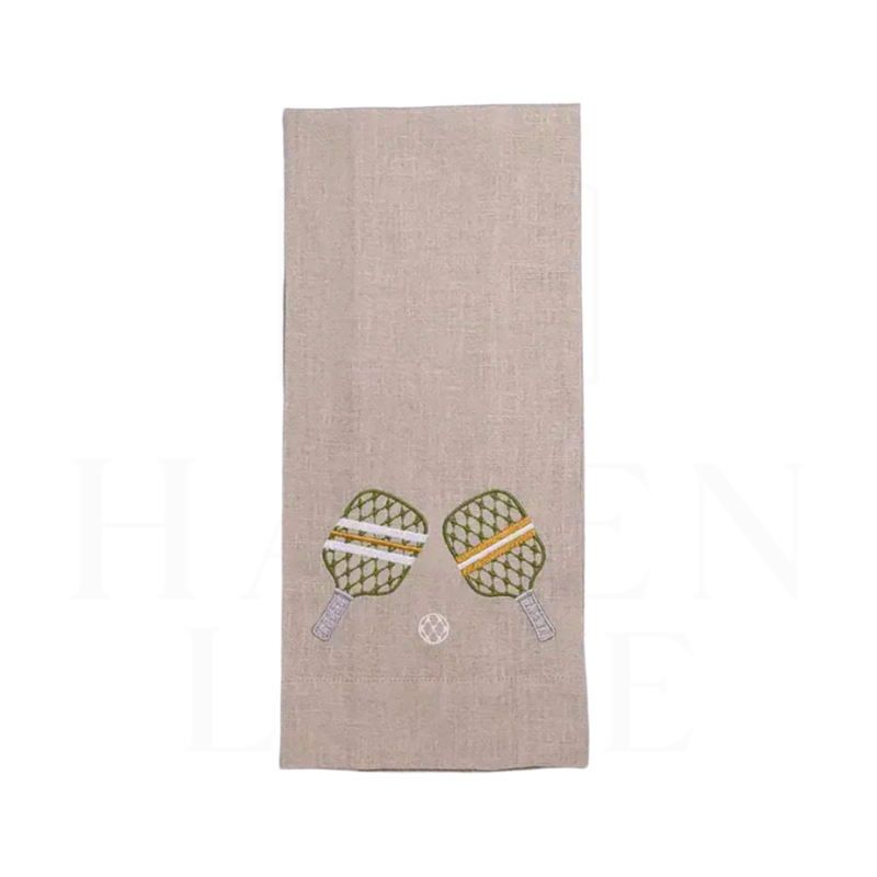 Soft Flax (Green) Pickleball Towel