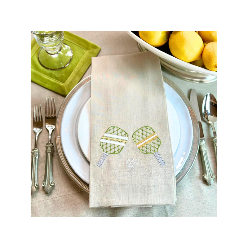 Soft Flax (Green) Pickleball Towel