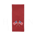 American Flags Linen Towel