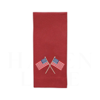 American Flags Linen Towel