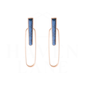 Rhodes Gold/Blue Earrings