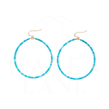 Shiloh Turquoise Hoop Earrings