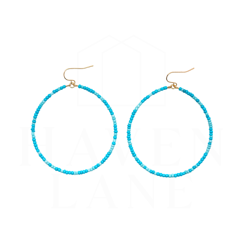 Shiloh Turquoise Hoop Earrings