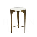 Marble & Brass Side Table