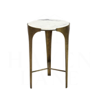Marble & Brass Side Table