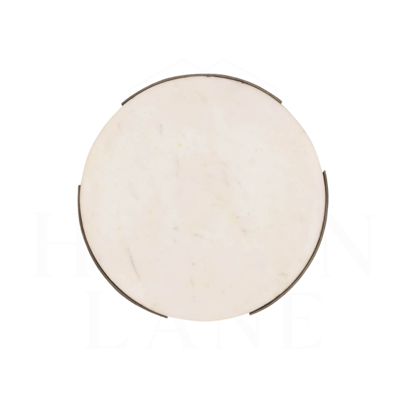 Marble & Brass Side Table