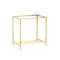 Table Base, Mirrored Brass