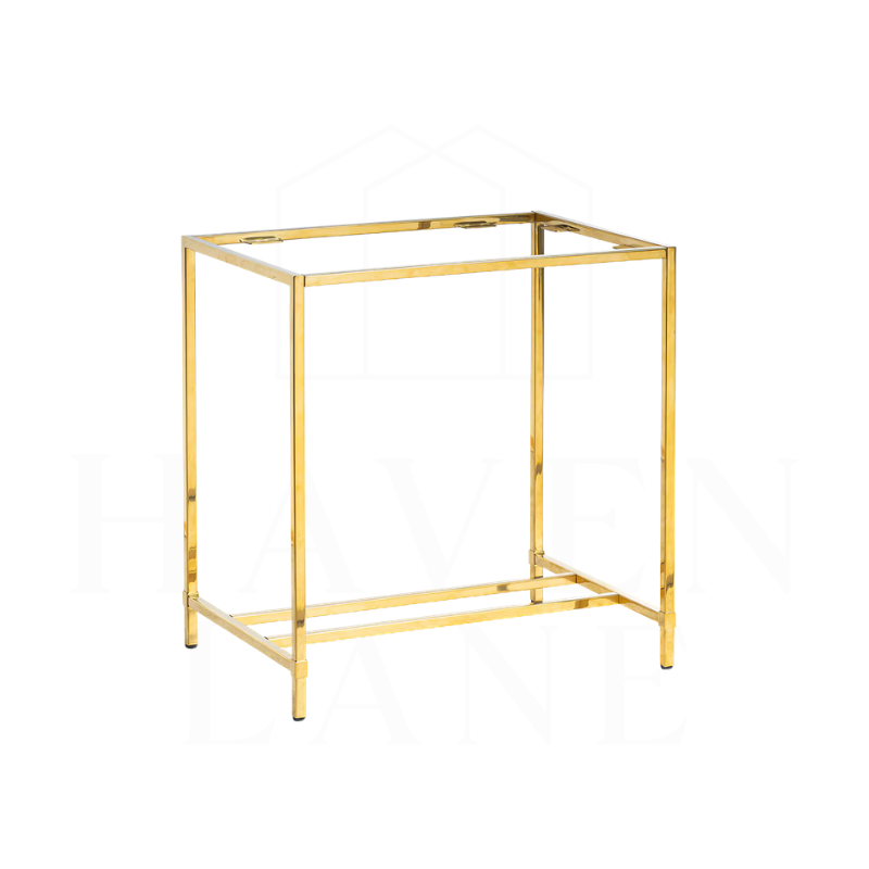 Table Base, Mirrored Brass