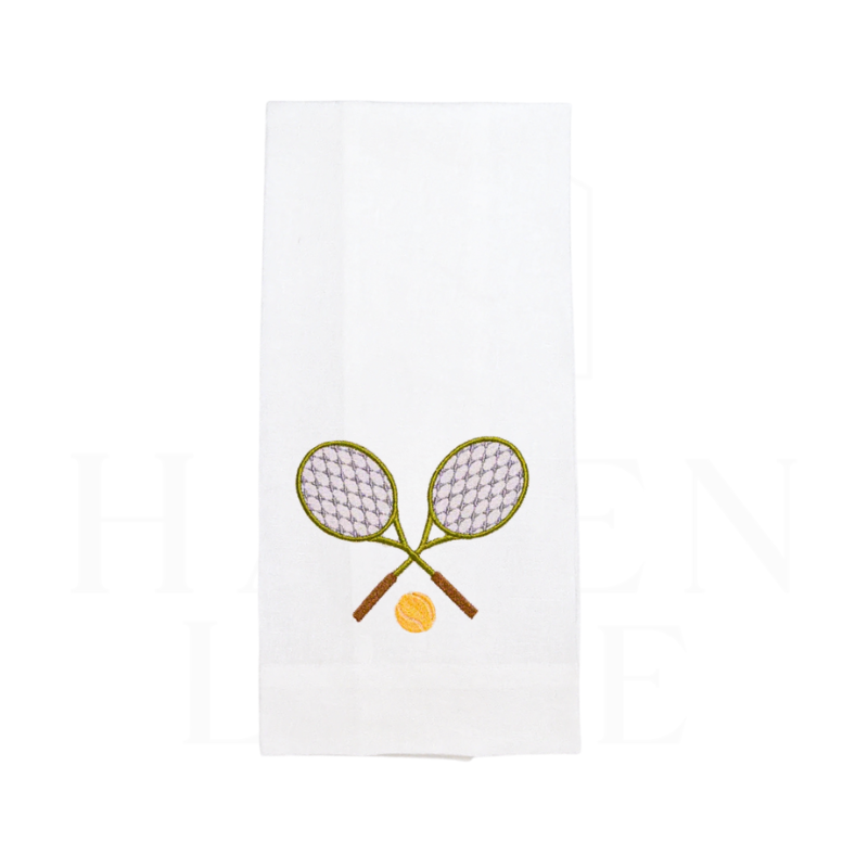 White (Olive) Tennis Towel