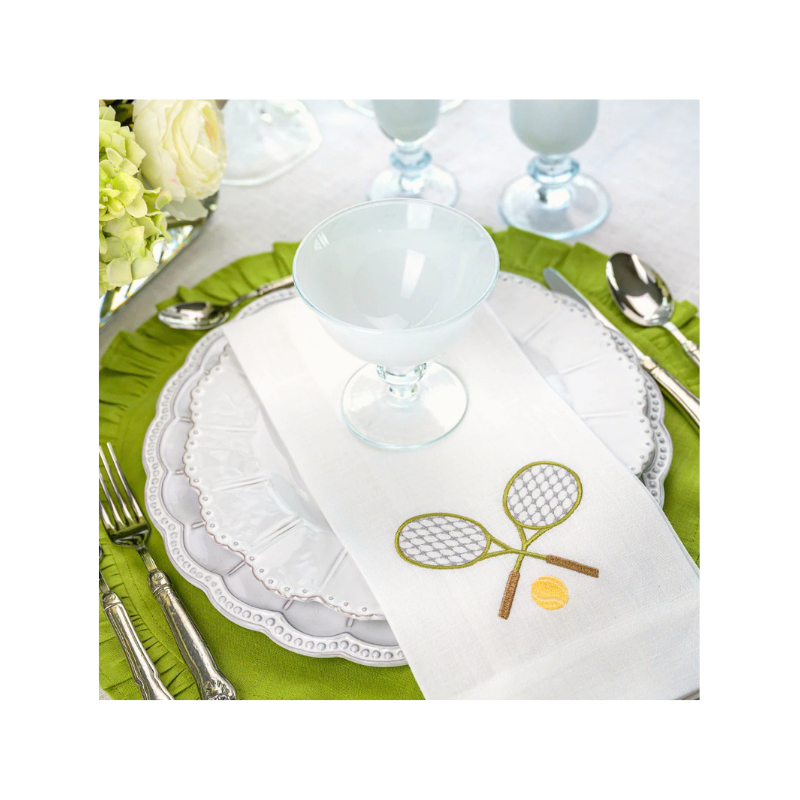 White (Olive) Tennis Towel