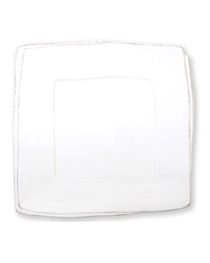 Lastra Square Platter, White