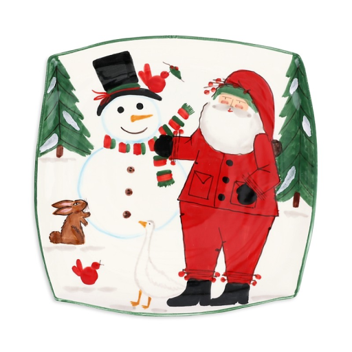 Vietri Old St. Nick Limited Edition Square Platter