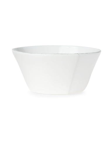 Vietri Lastra White Large Stacking Serving Bowl