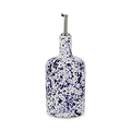 Vietri Amalfitana Aqua Splatter Olive Oil Bottle 10" - Dark Blue