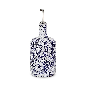Vietri Amalfitana Aqua Splatter Olive Oil Bottle 10" - Dark Blue